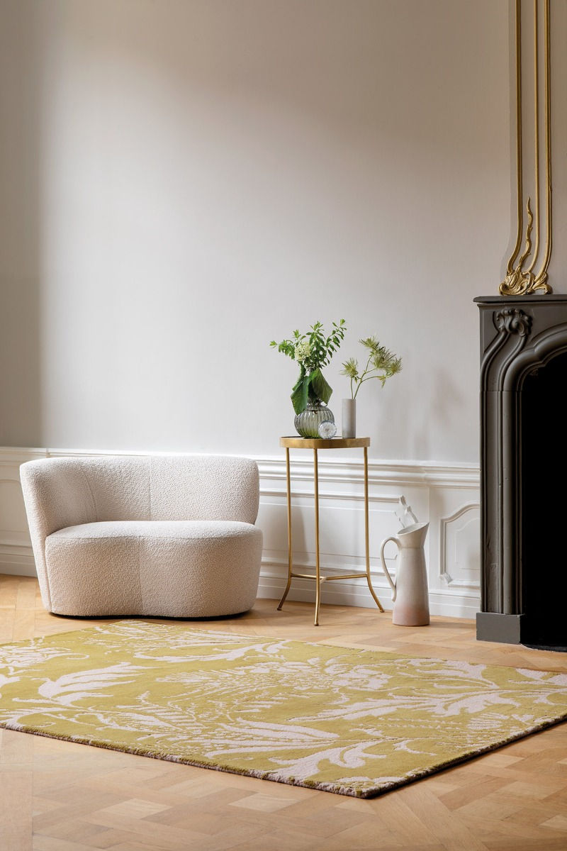 Tapete Baroque Amarelo | Tamanho: 200 × 280 cm