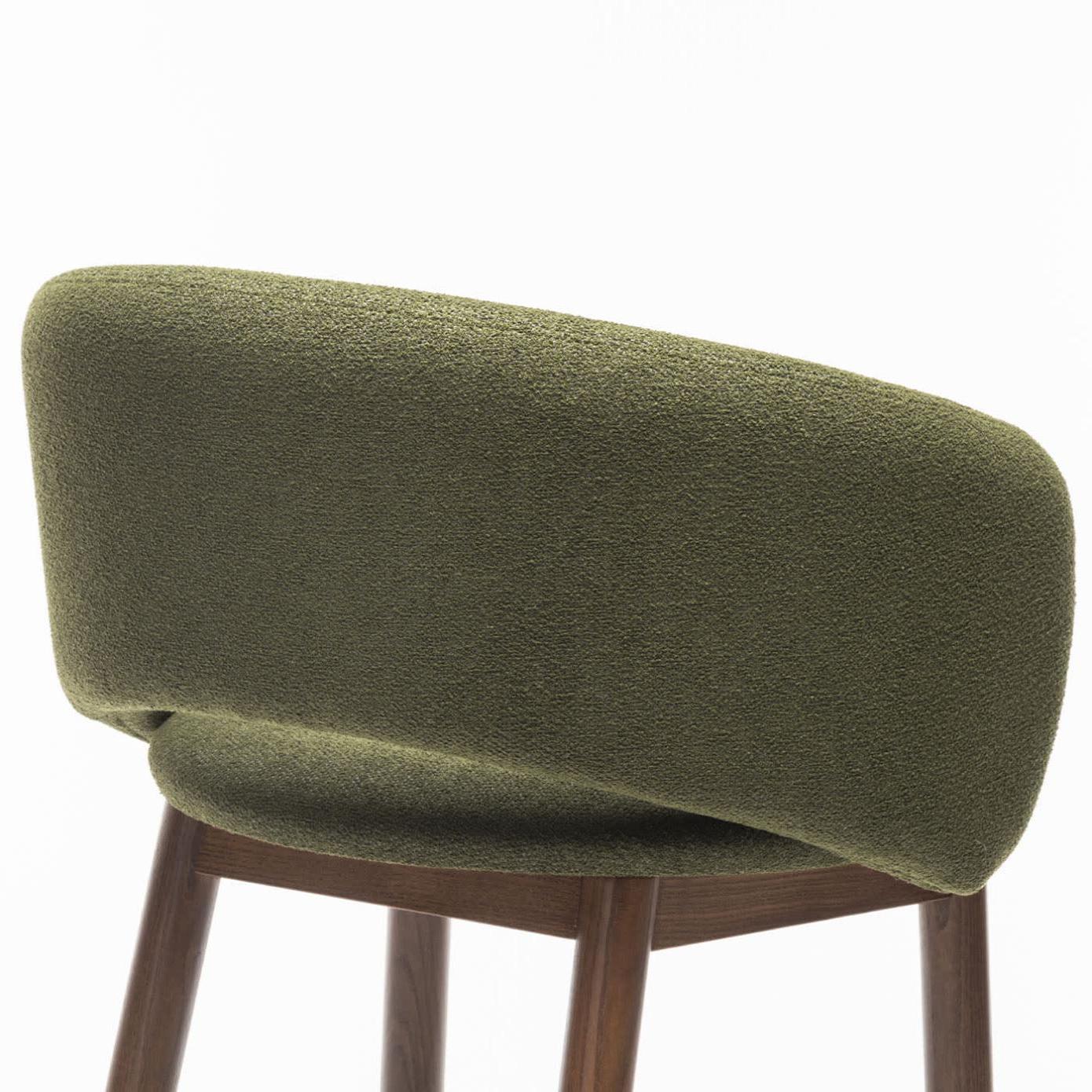 Banco de Bar Bel SG-75 Verde em Nogueira