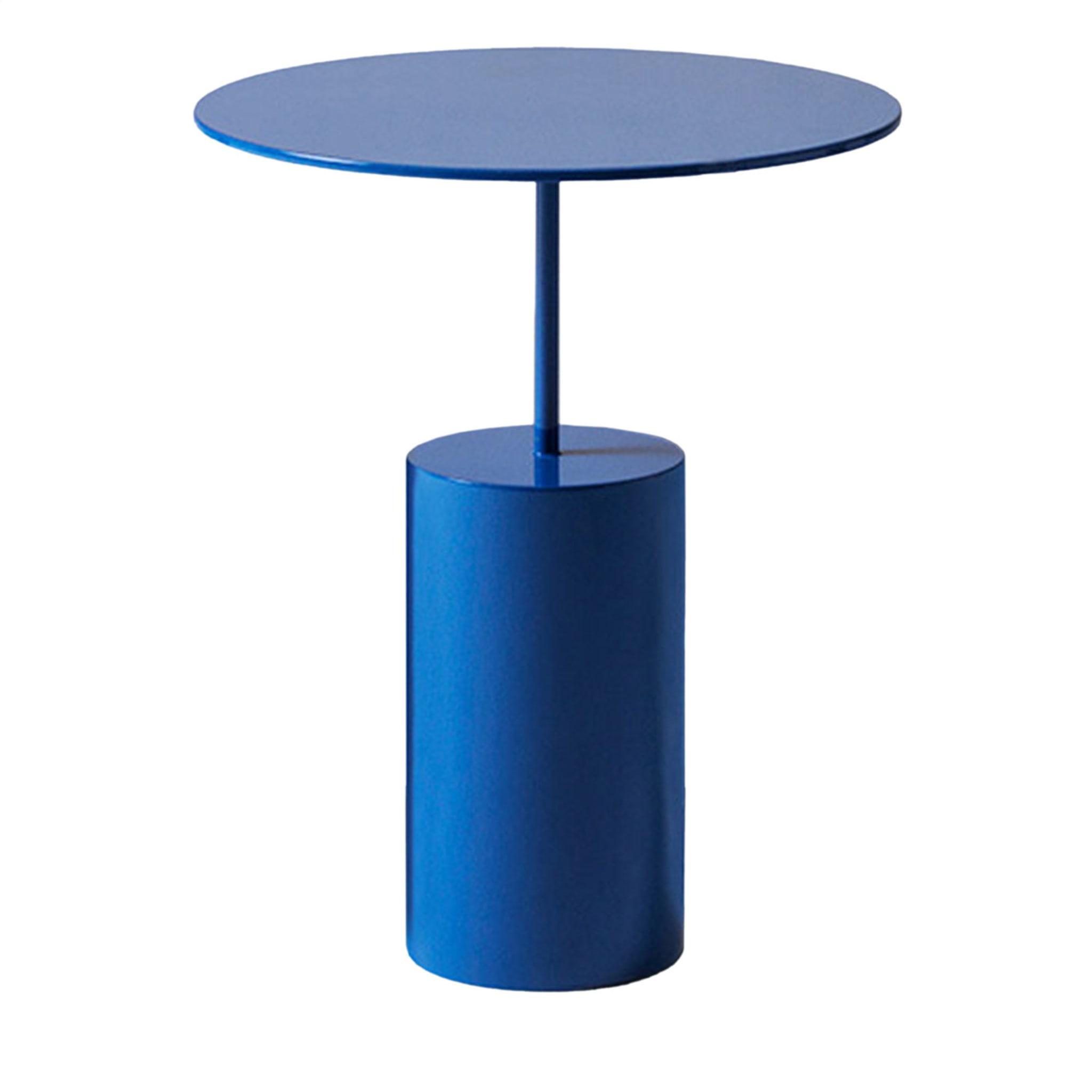 Mesa de Apoio Redonda Azul Cocktail