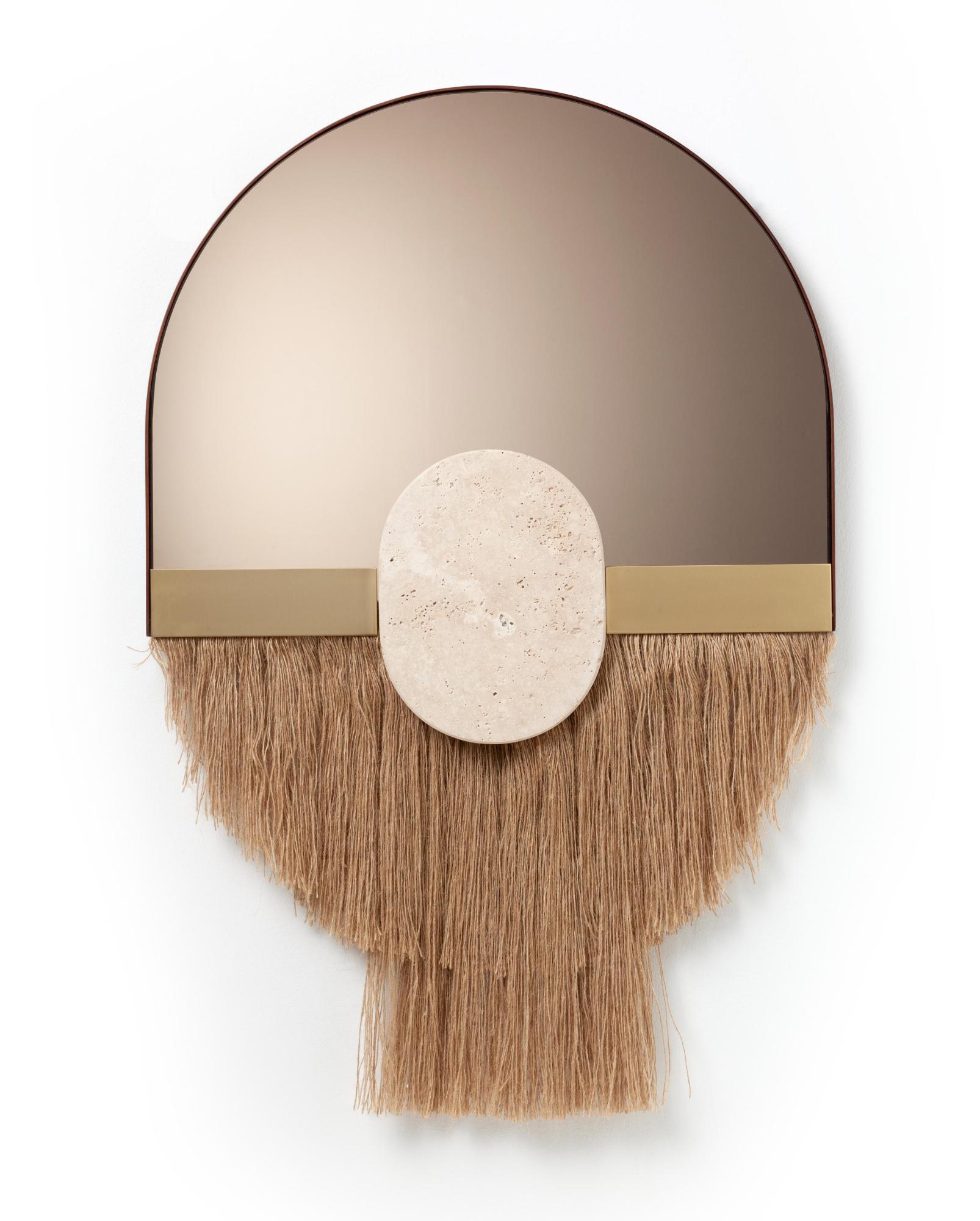 Espelho Decorativo de Parede Souk Ecru Latte