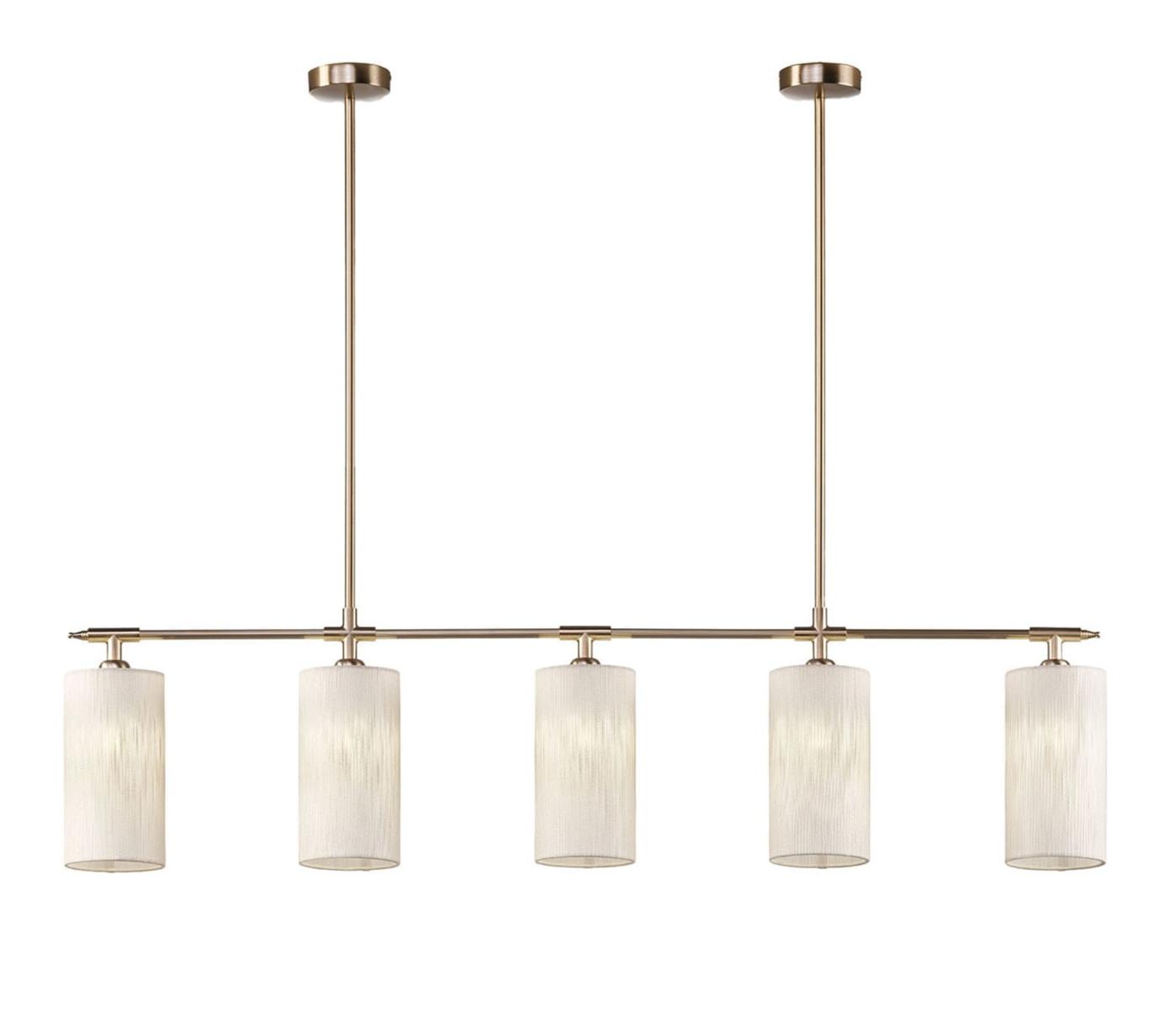 Lustre Linear em Latão Ouro Suave