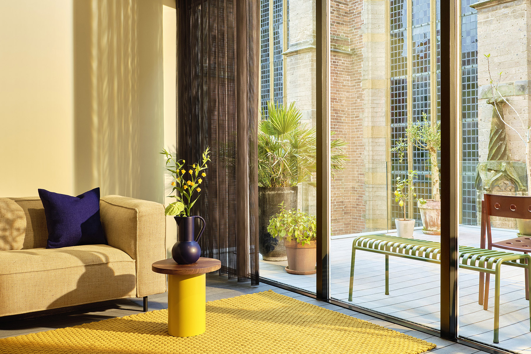 Tapete Lace Mostarda Exterior | Tamanho: 250 × 350 cm