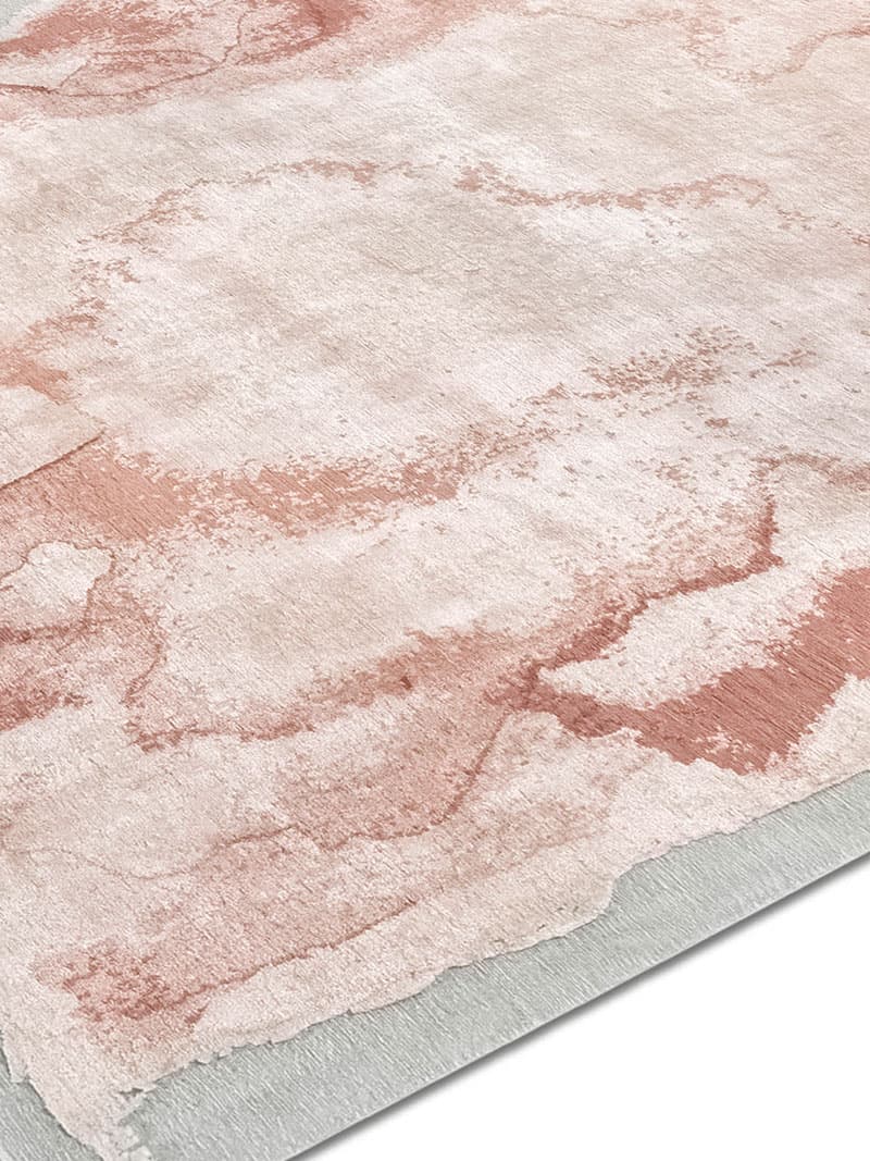 Tapete Mono Rosa Luxury Feito à Mão