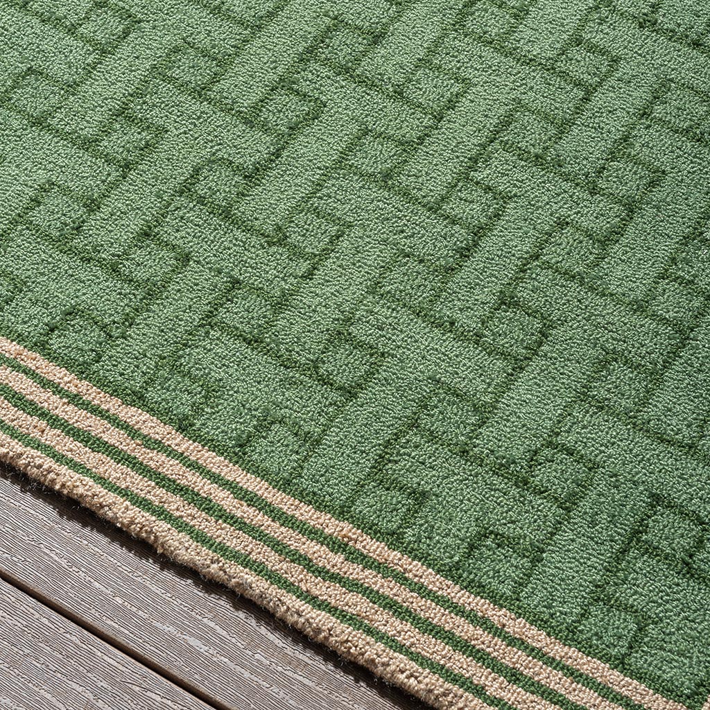 Tapete Exterior Monogram Verde | Tamanho: 140 × 200 cm