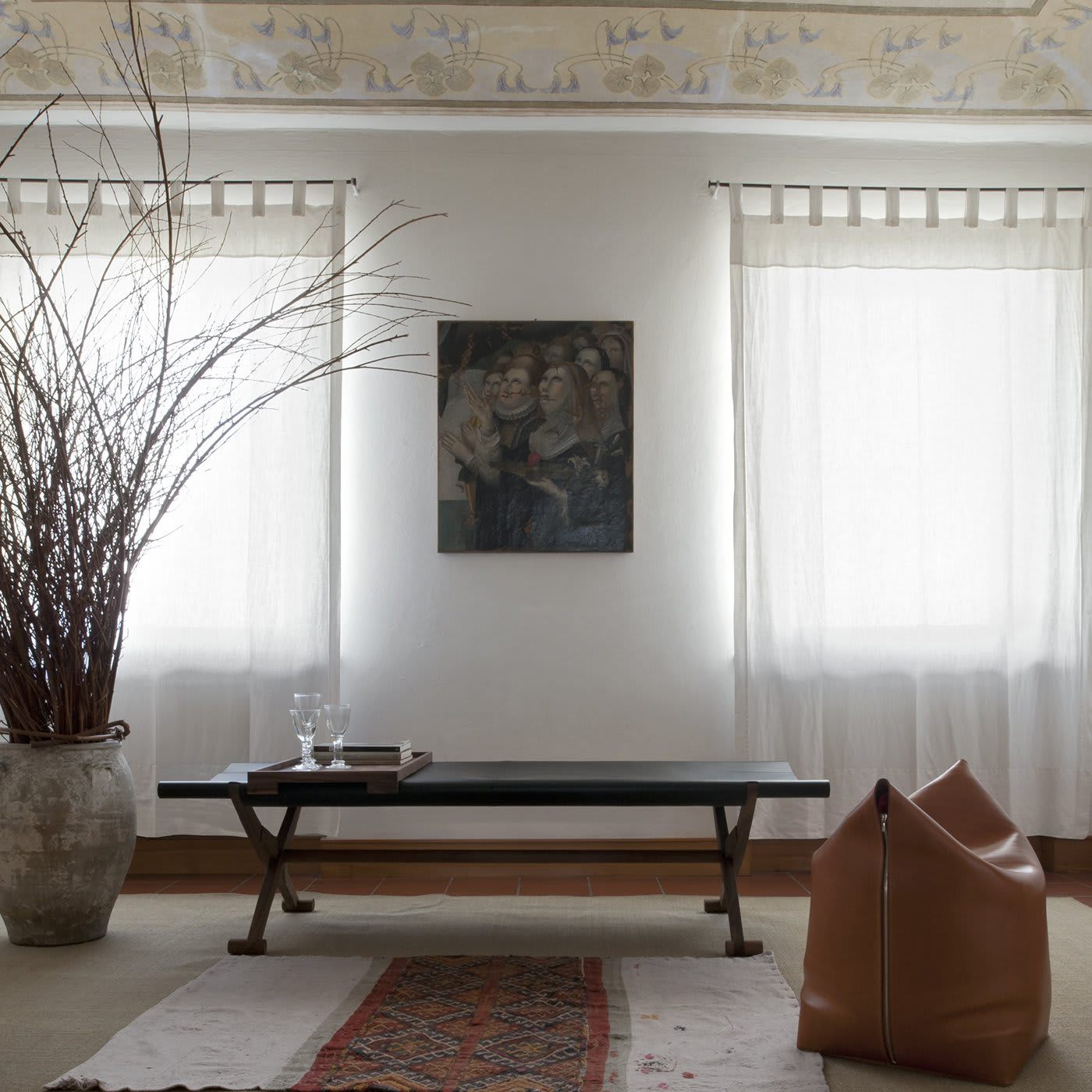 Banco couro fosco Branda