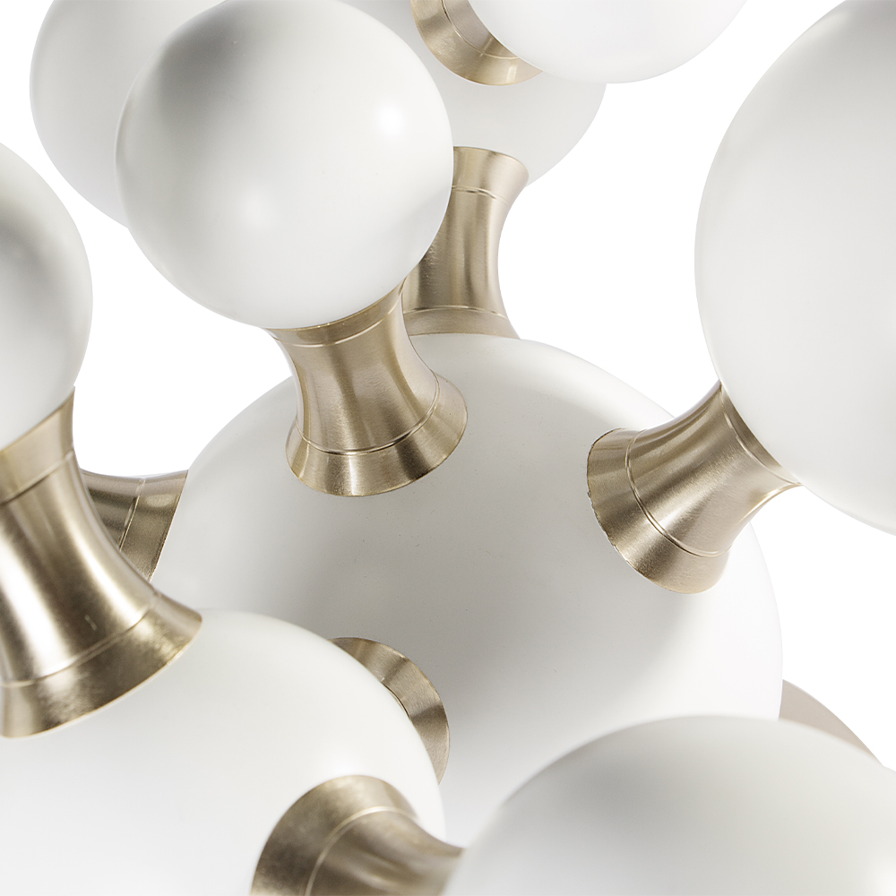 Candeeiro de mesa molecular