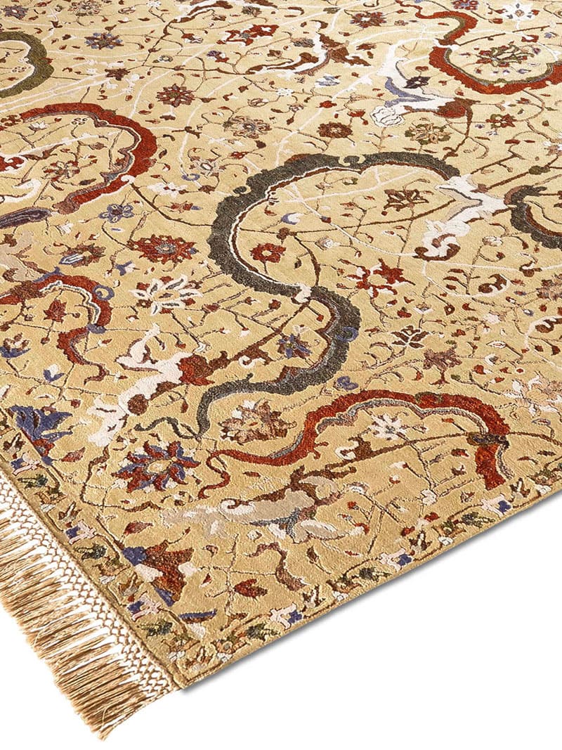 Tapete Luxuoso Tabriz Yellow