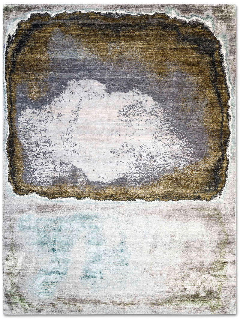Tapete Green Rust Tecido à Mão | Tamanho: 140 × 210 cm