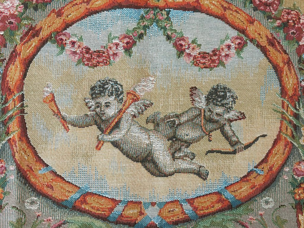 Tapeçaria estátua porta palácio Elysee