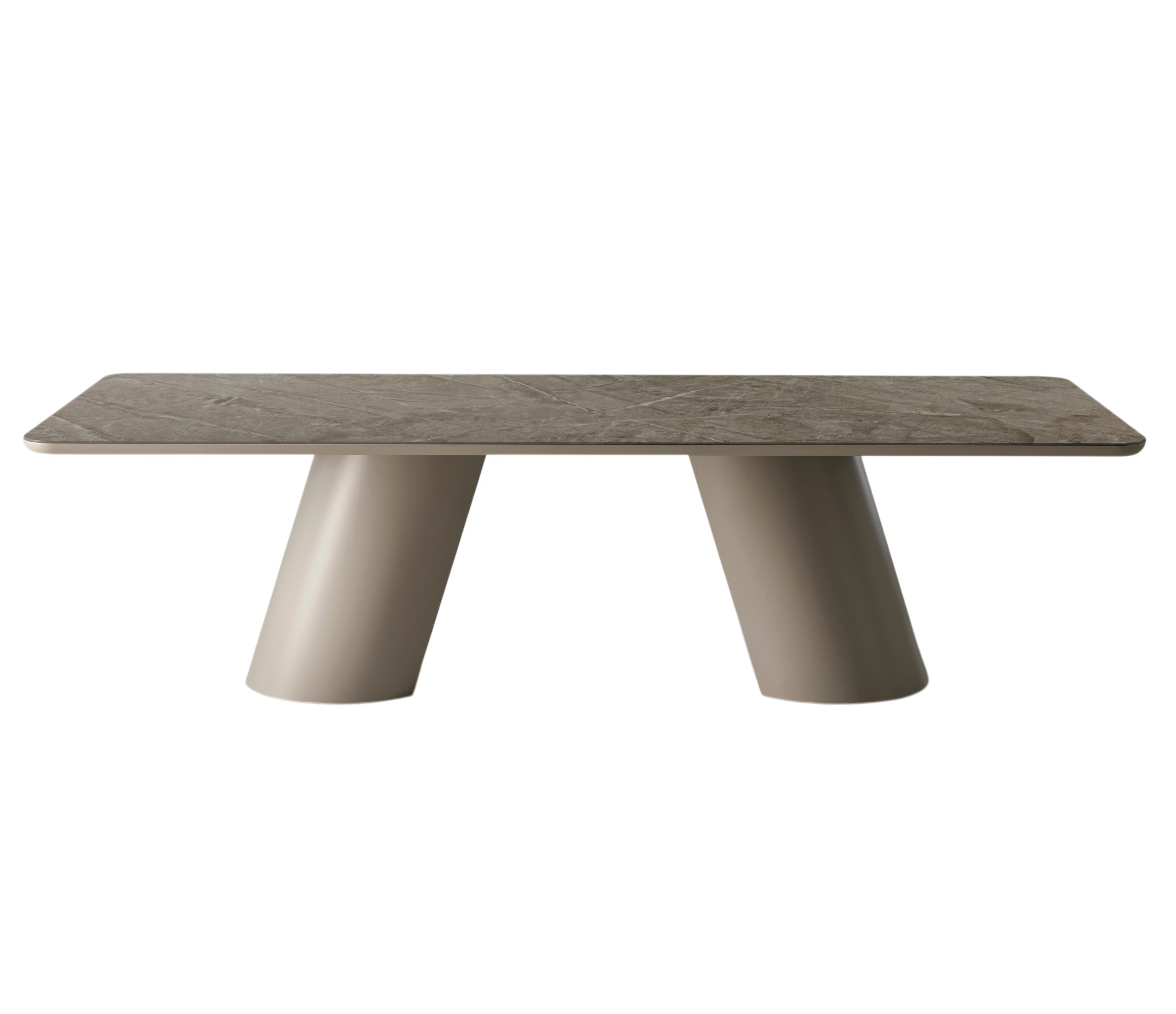 Mesa de Jantar Altea com Tampo em Cerâmica Castanha