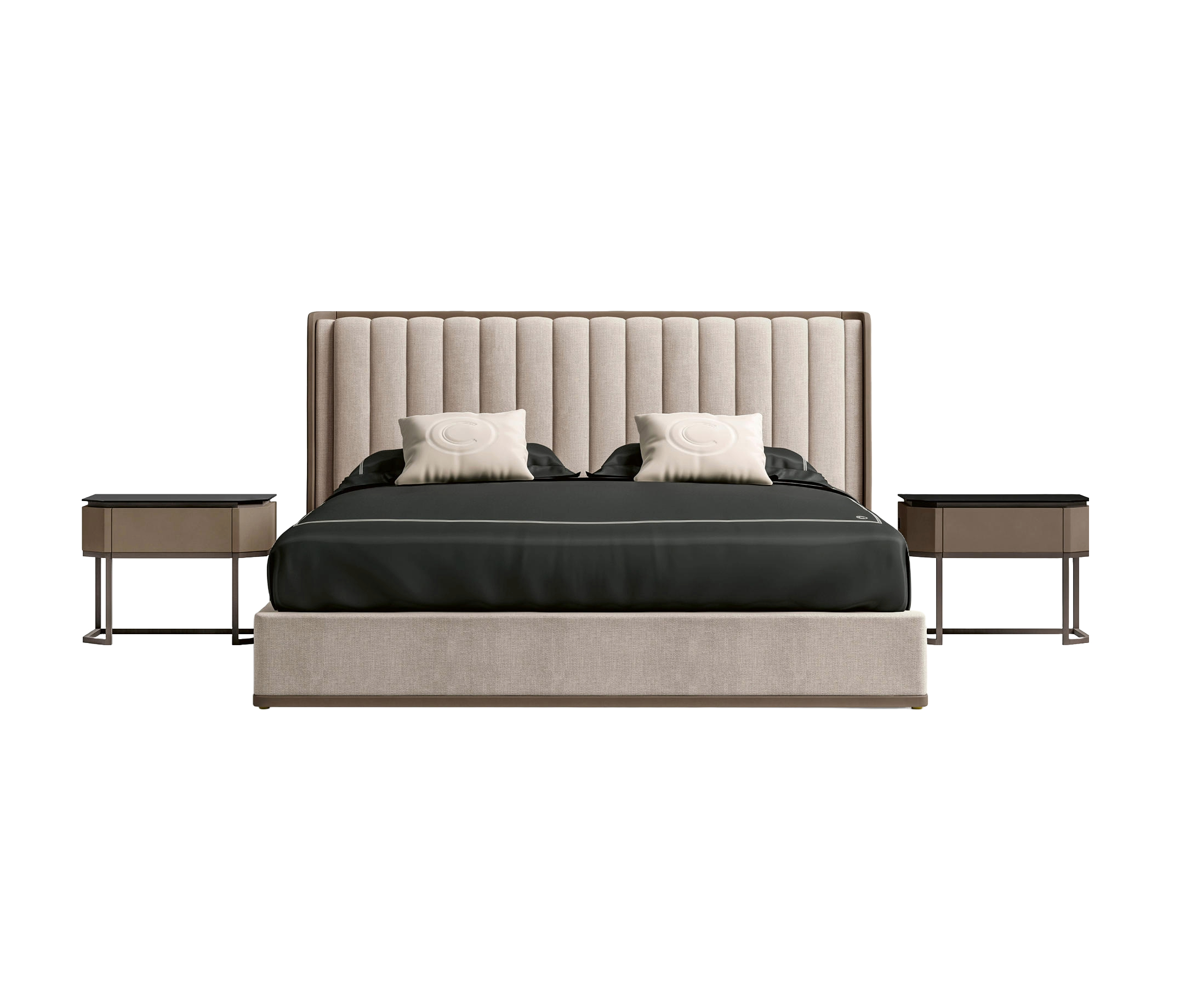 Cama com Cabeceira | Tamanho do colchão: 200 × 200 cm