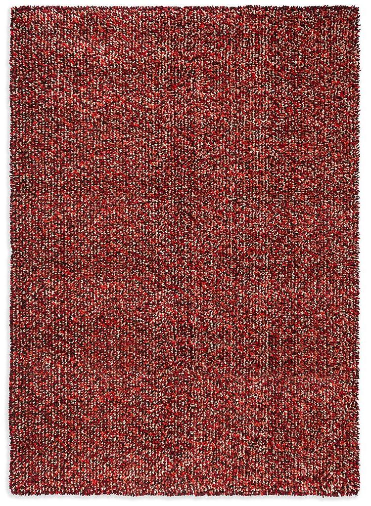 Tapete Shag Feltrado Pop-Art Vermelho | Tamanho: 160 × 230 cm