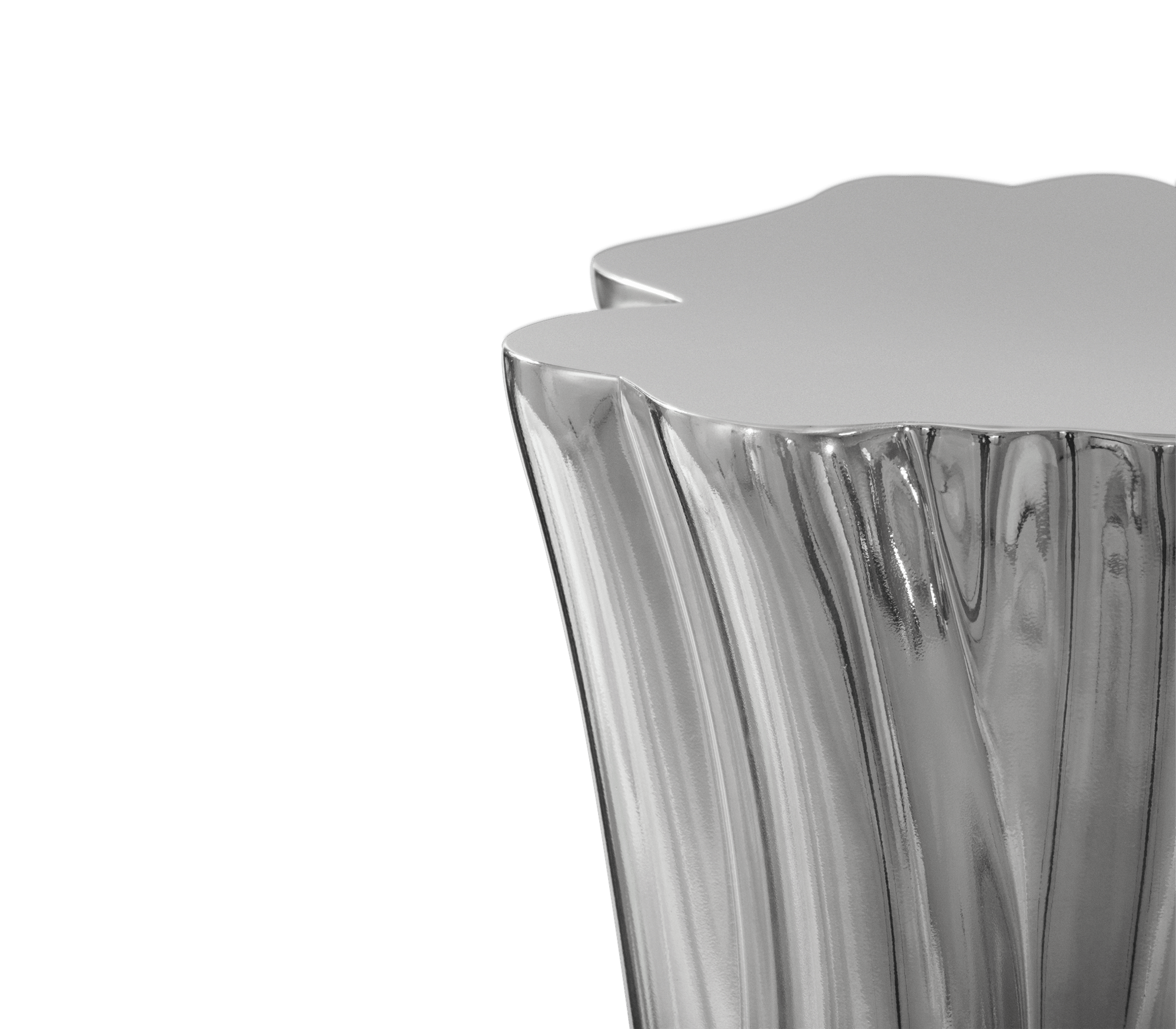 Aparador Monochrome prateado premium