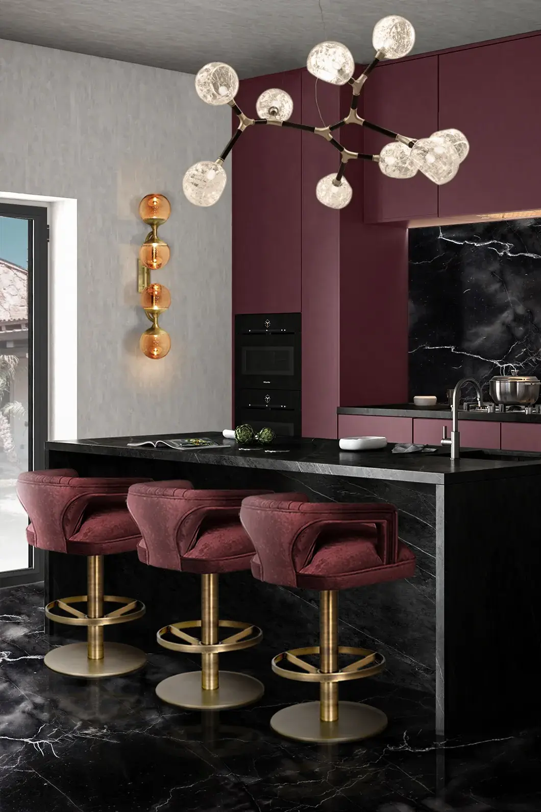 Banco balcão giratório Dune II - 1