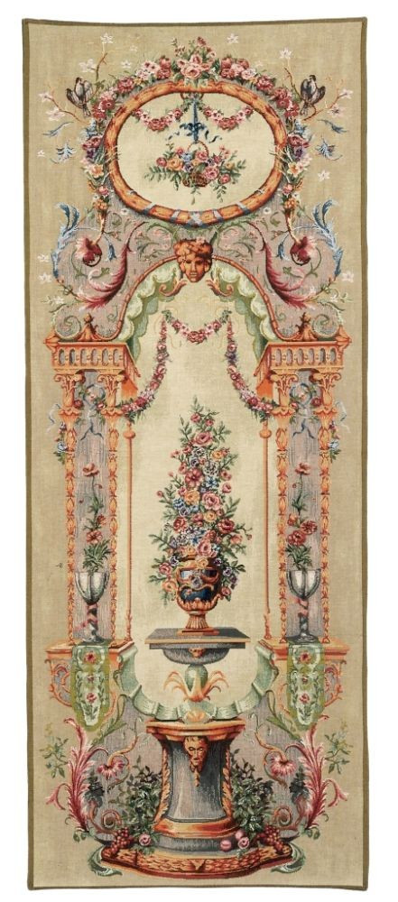 Tapeçaria bouquet porta palácio Elysee