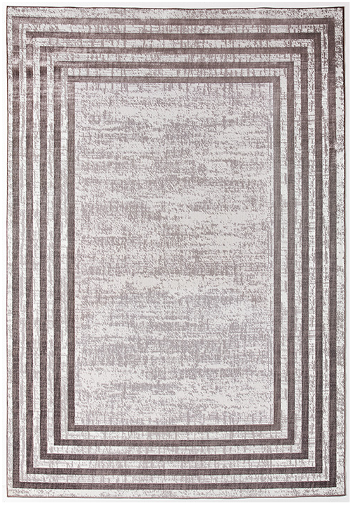 Tapete Turco Border Tortora | Tamanho: 160 × 230 cm