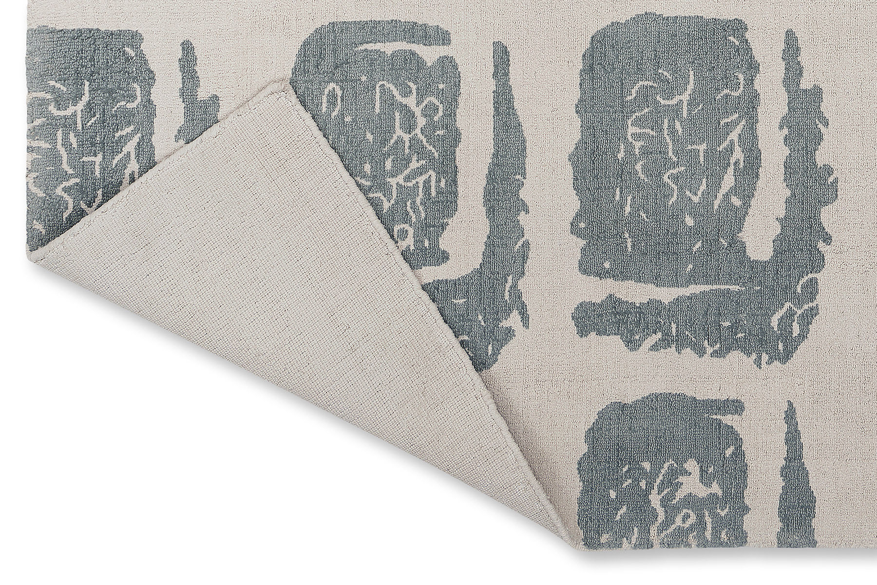 Tapete Woodblock Cinzento | Tamanho: 170 × 240 cm