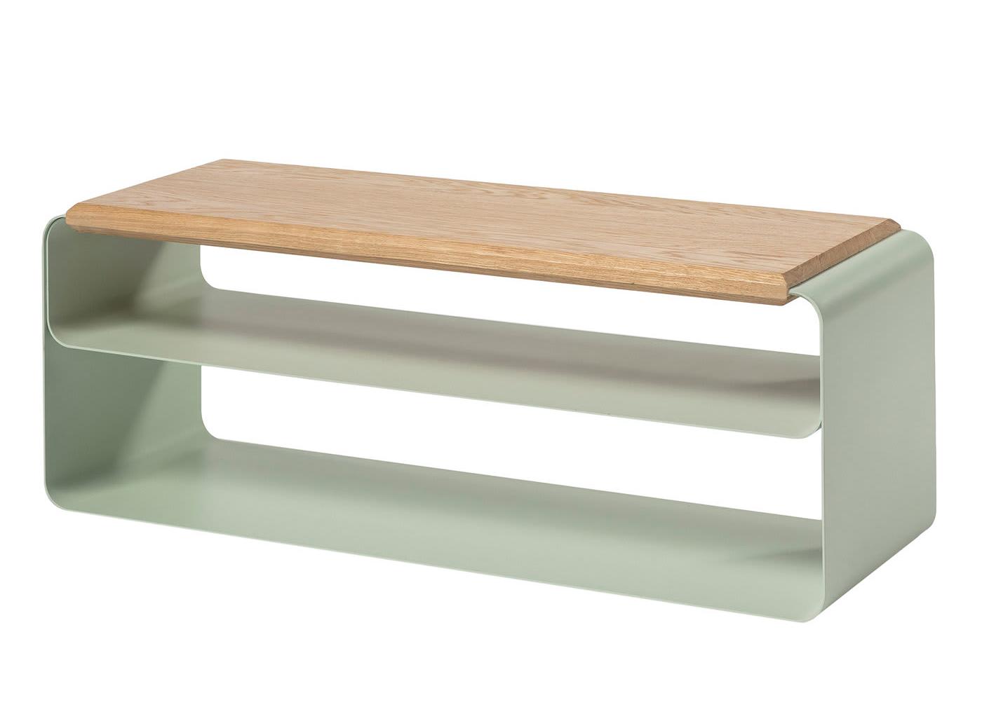 Banco contemporâneo madeira e metal (Var. 1)