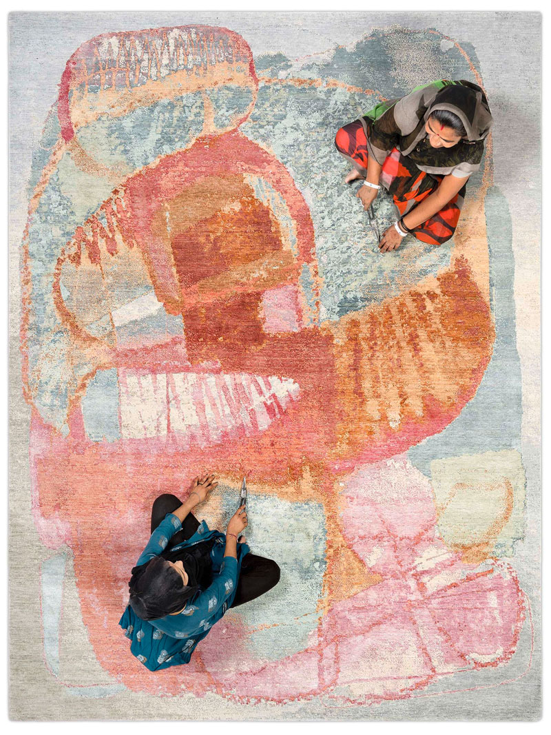 Tapete Red Sunset Luxury Feito à Mão