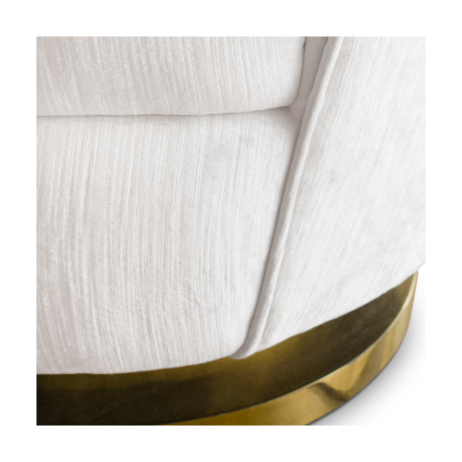 Sofá Individual Branco Galen