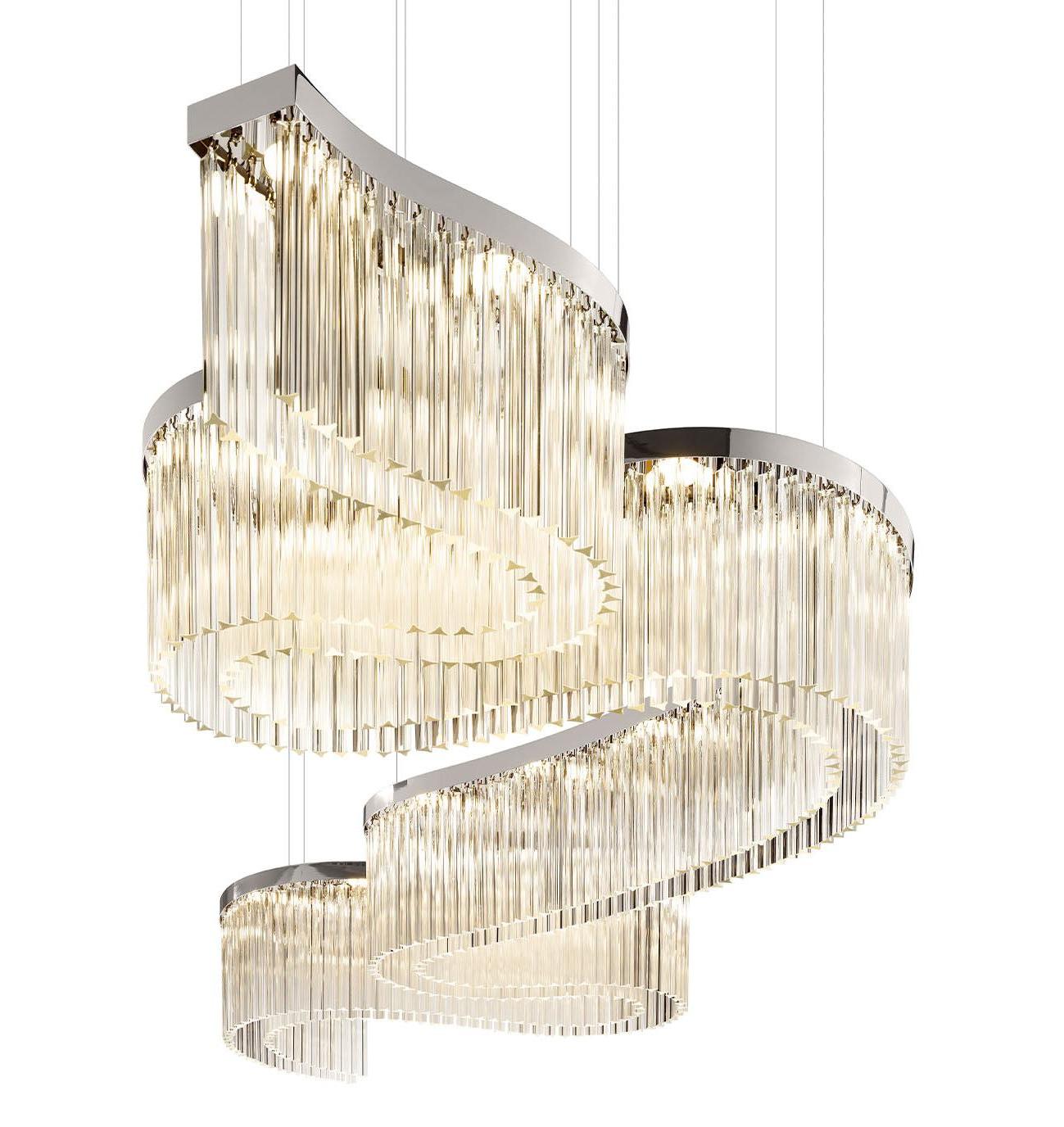Lustre Snake em Prata