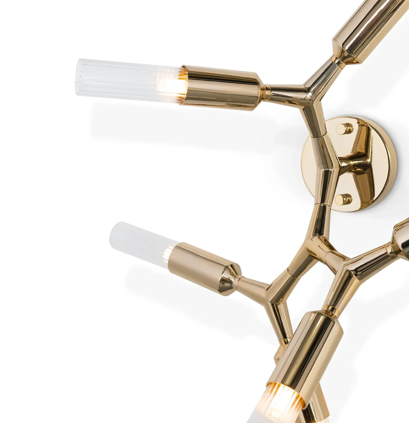 Candeeiro de parede aresta cristal