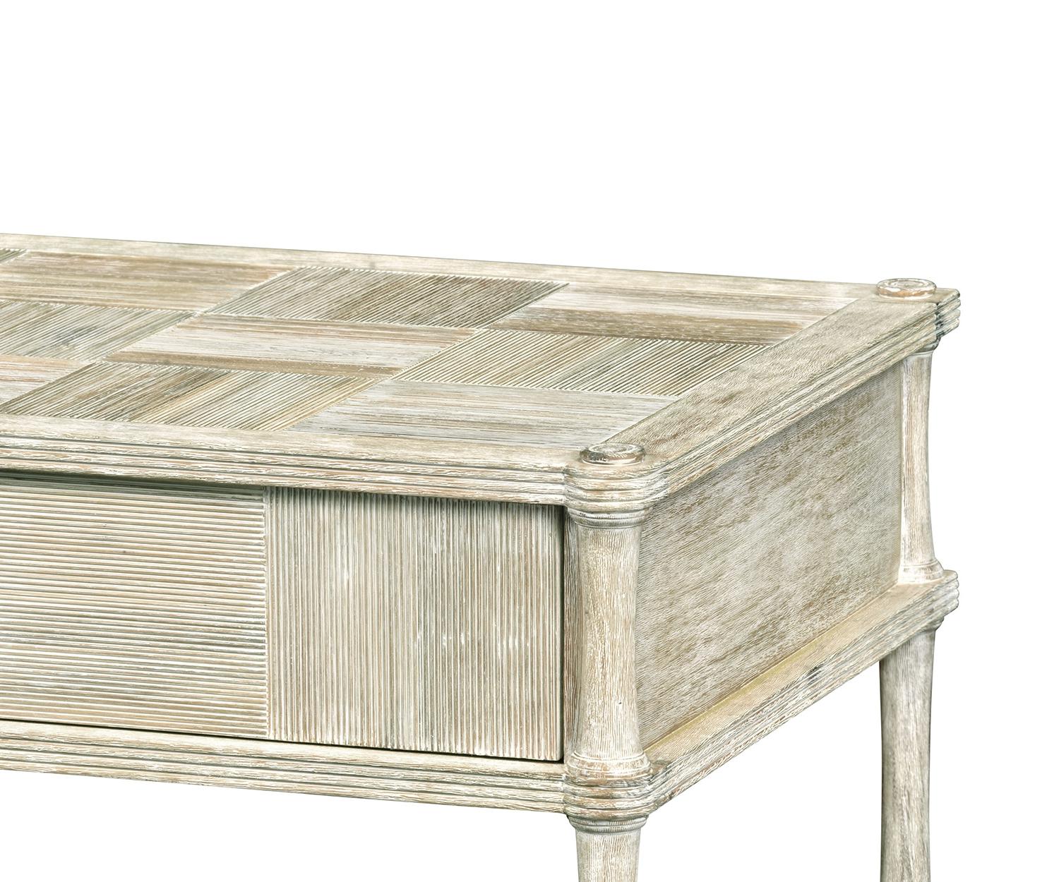 Mesa Lateral com Gaveta Bywater Washed Acacia