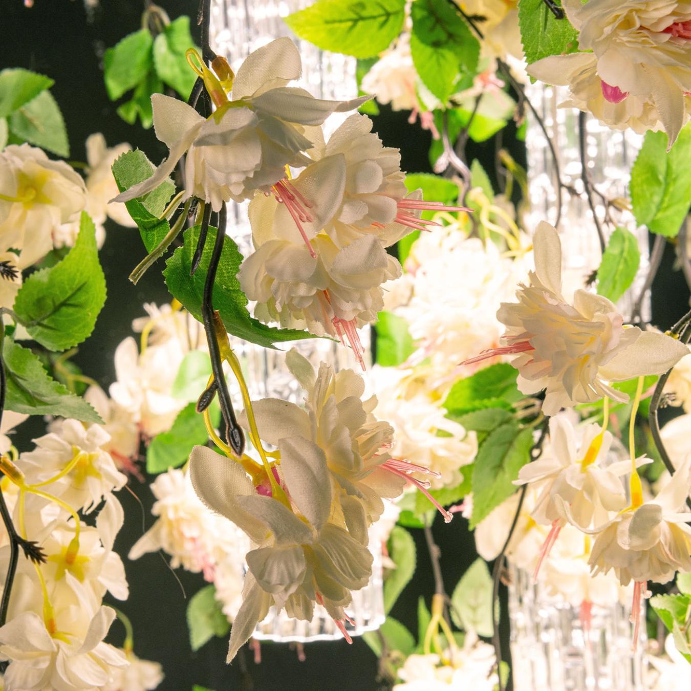 Lustre Quadrado White Cascade