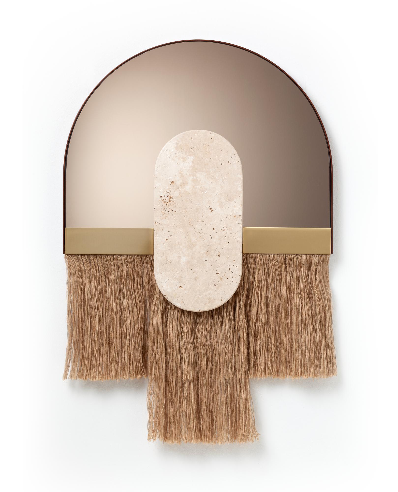 Espelho Decorativo de Parede Souk Ecru Shell