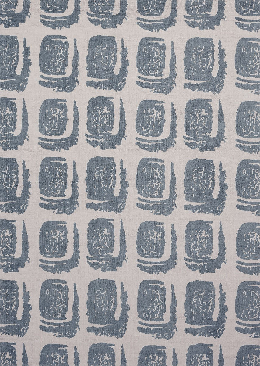 Tapete Woodblock Cinzento | Tamanho: 170 × 240 cm