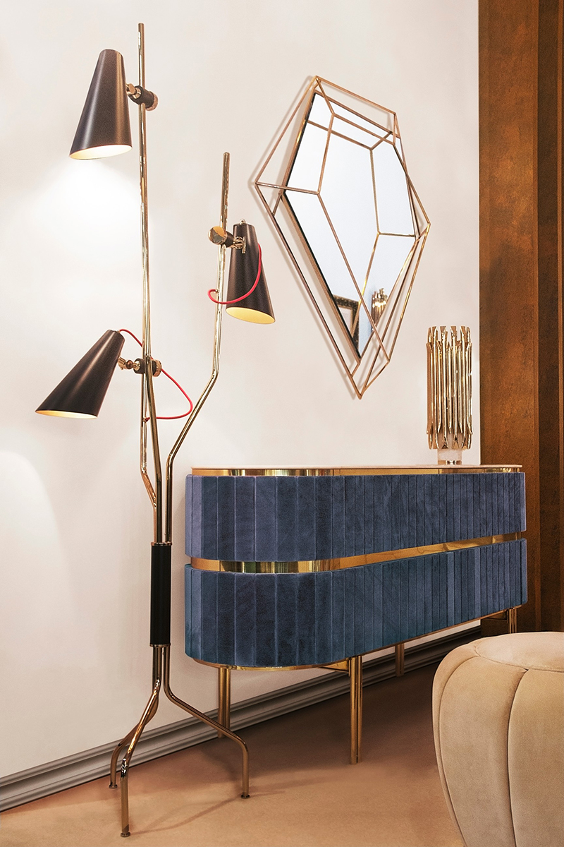 Candeeiro de pé radiante - 4