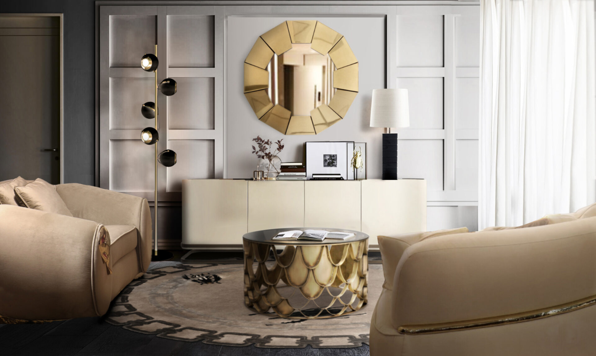 Candeeiro de pé visionário - 1