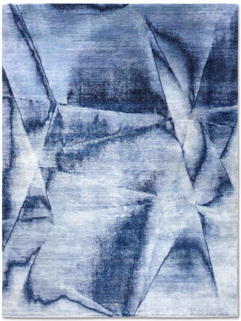 Tapete Navy Azul Feito à Mão