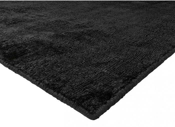 Tapete Liso Preto Indiano Tecido à Mão | Tamanho: 200 × 300 cm
