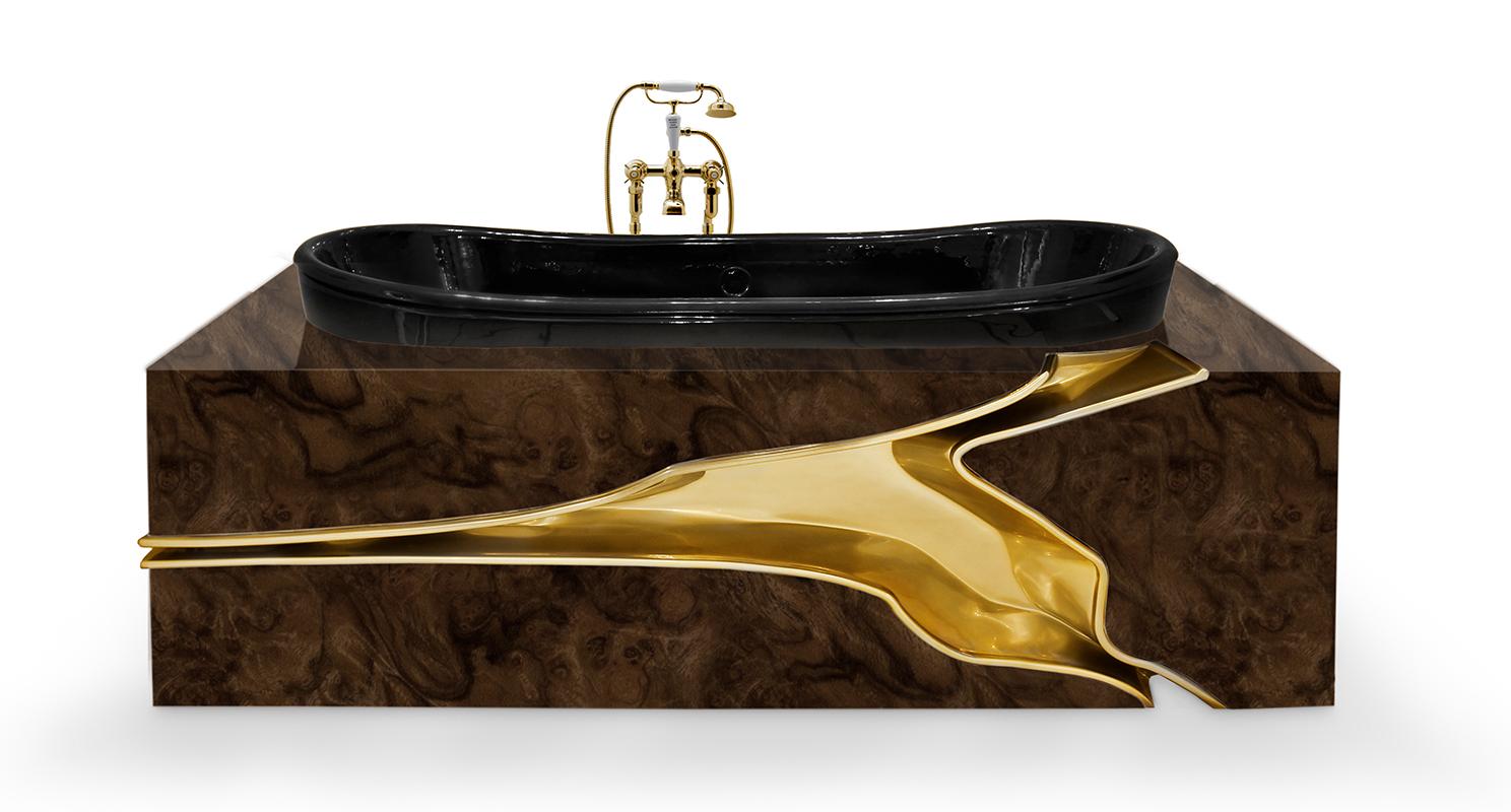 Banheira design fraturado