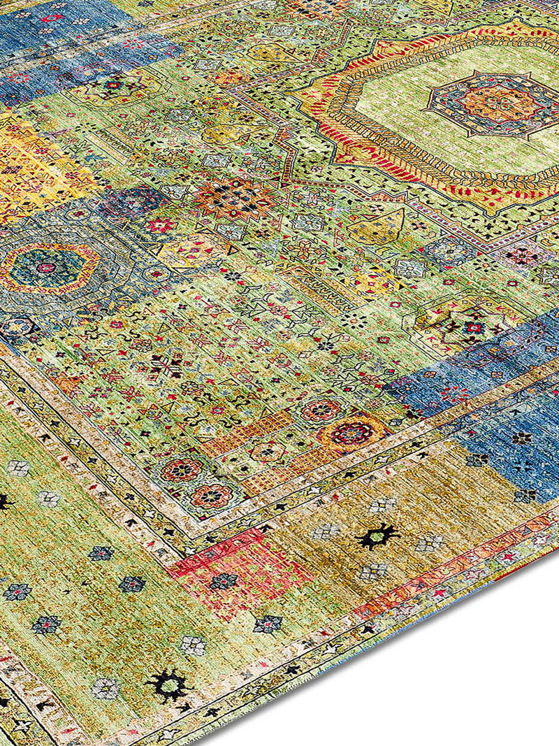 Tapete Cosmic Verde Feito à Mão