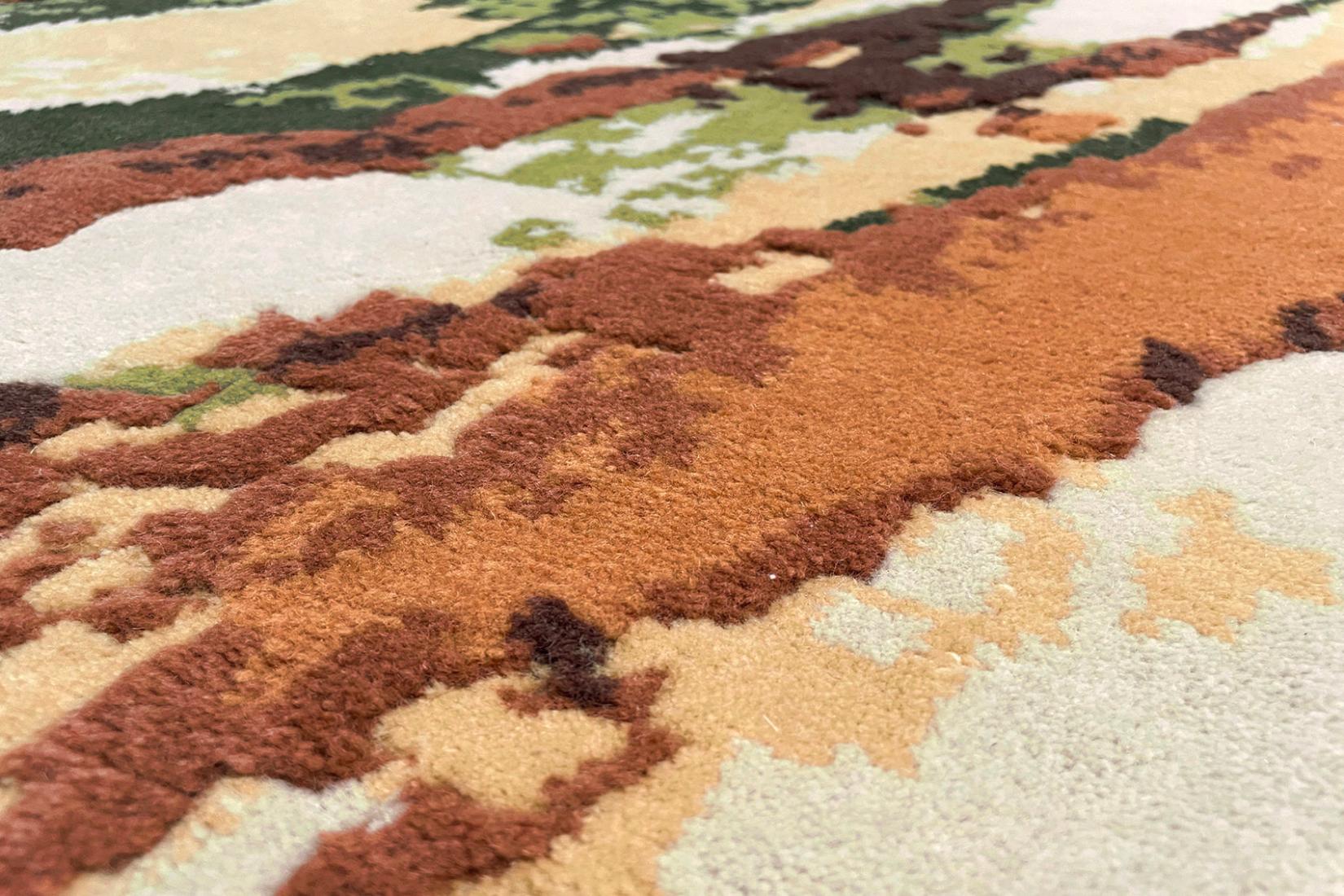 Tapete Flux Brick Anodado à Mão | Tamanho: 200 × 300 cm