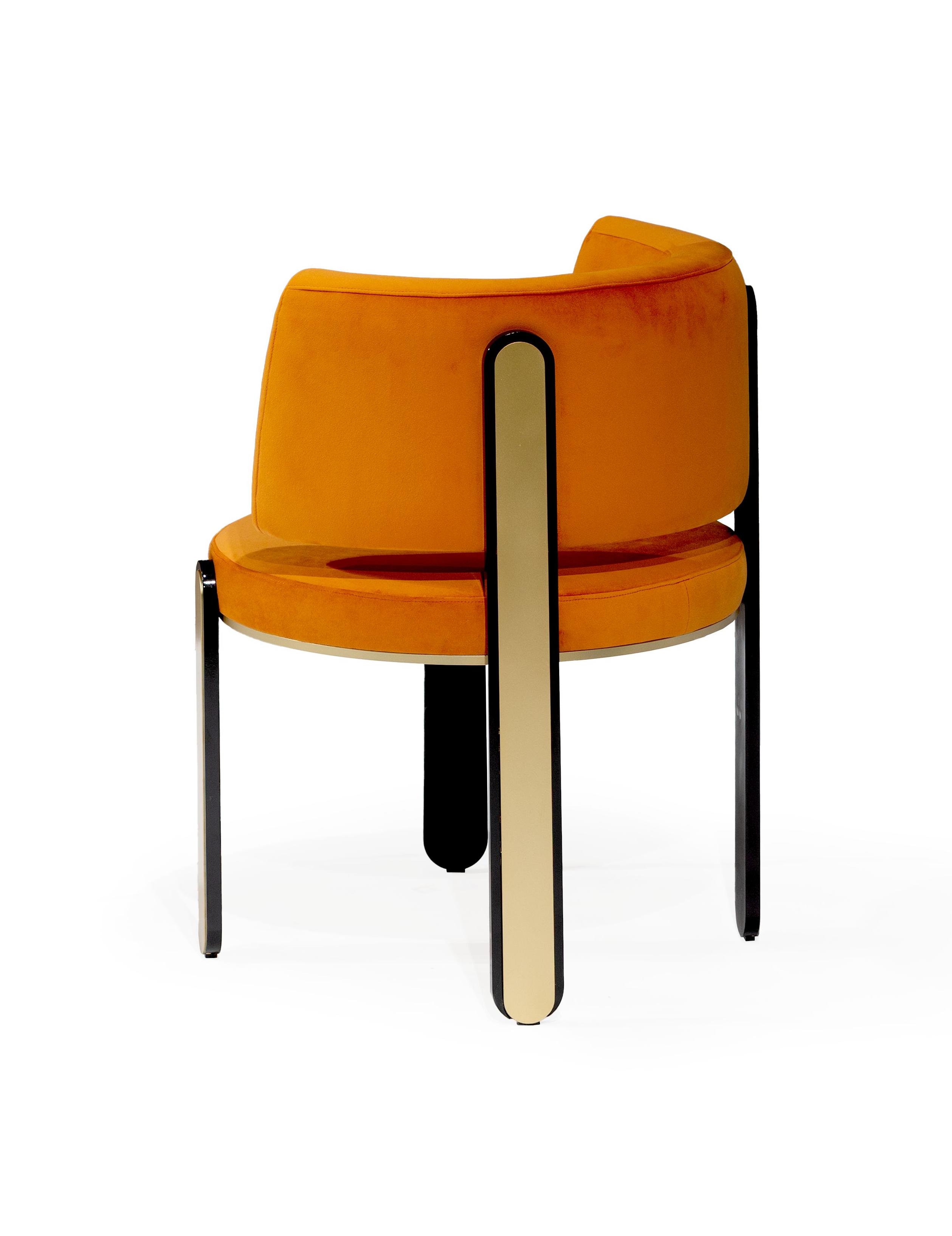 Cadeira de Jantar Tiffany Laranja