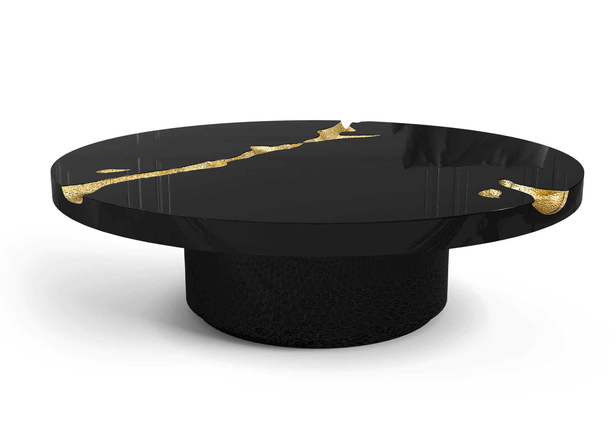 Conjunto 3 Peças Mesa de Centro Dominion Preta