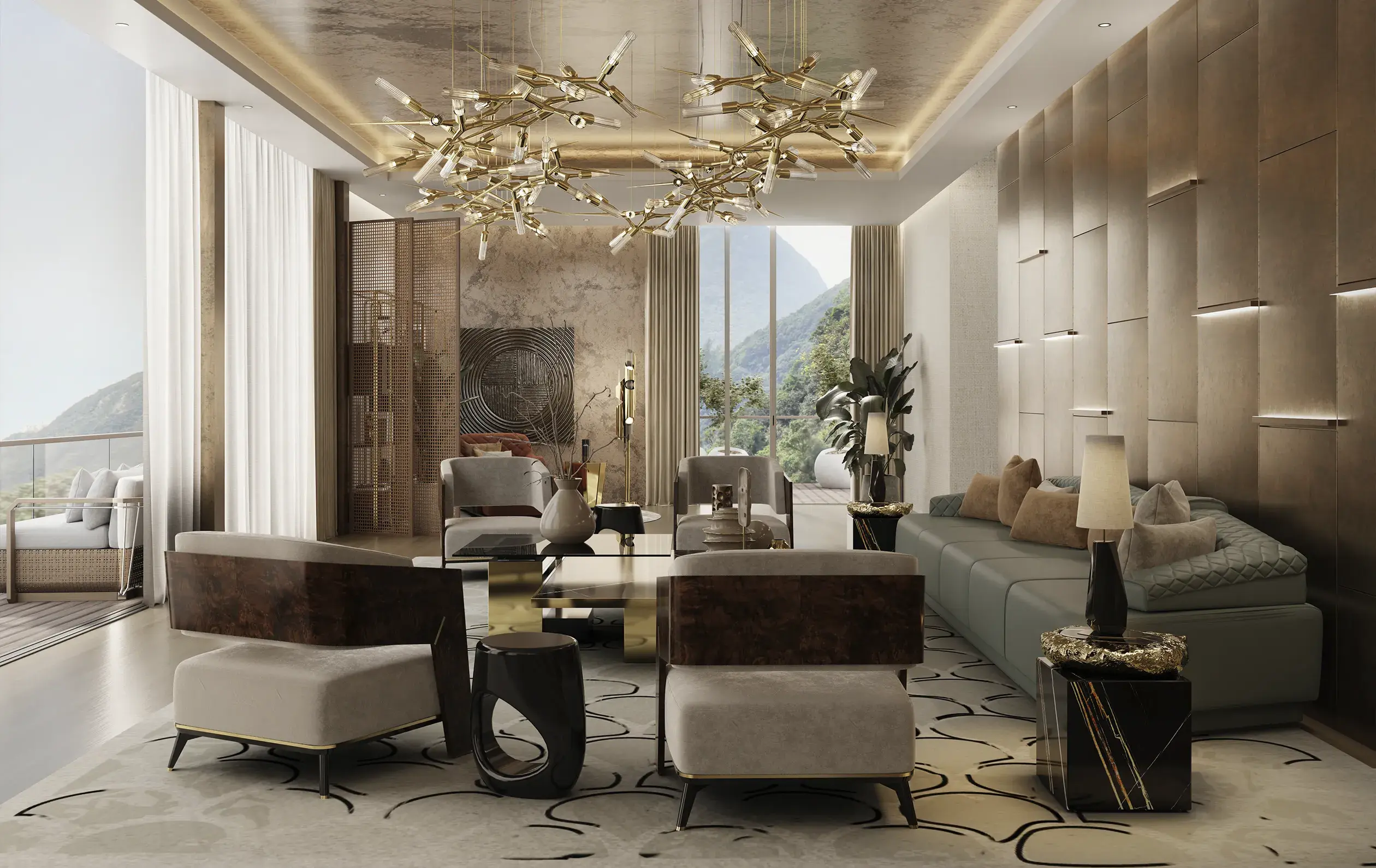 Candeeiro suspenso aresta cristal - 6