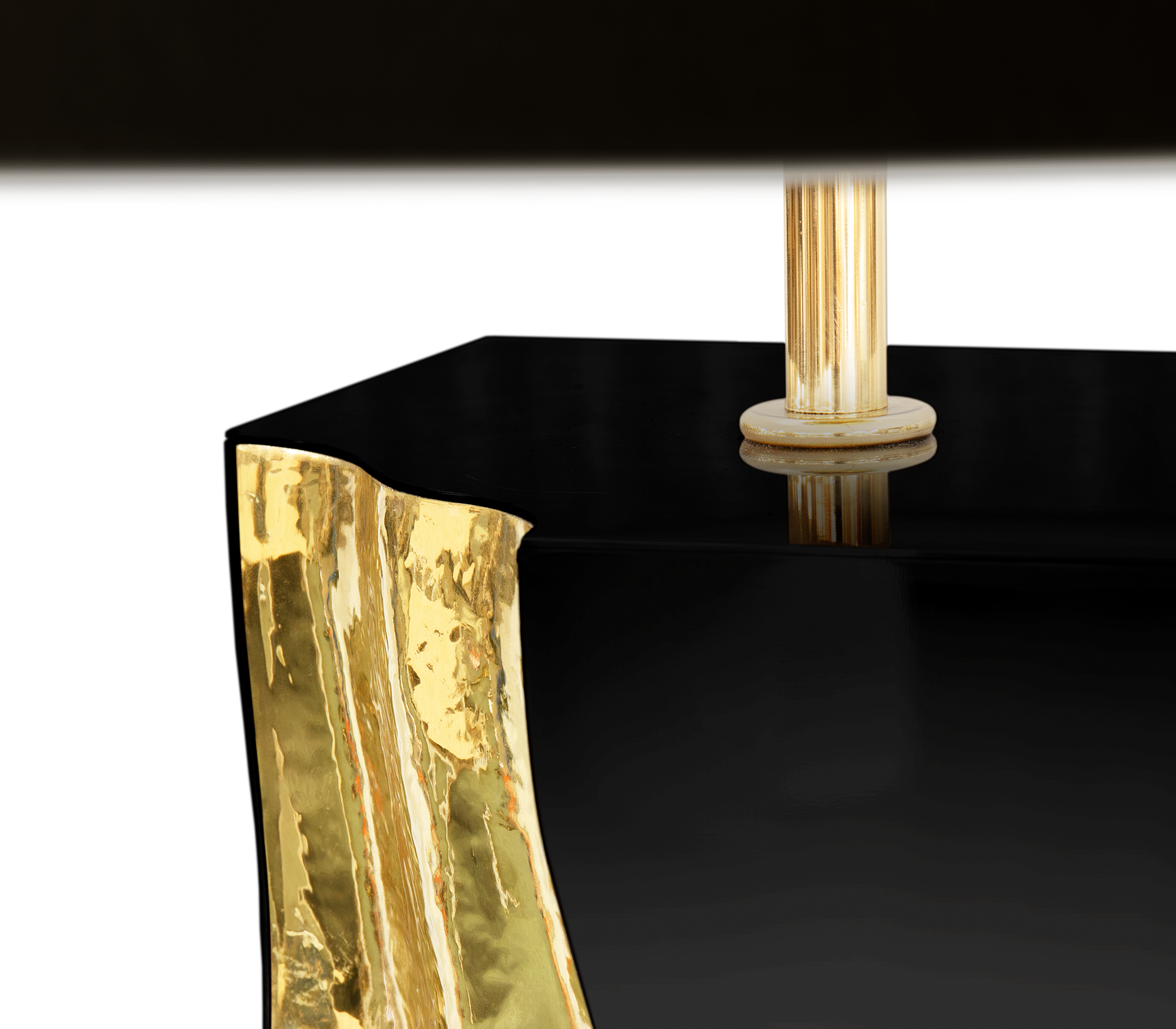 Candeeiro de mesa preto Glacier