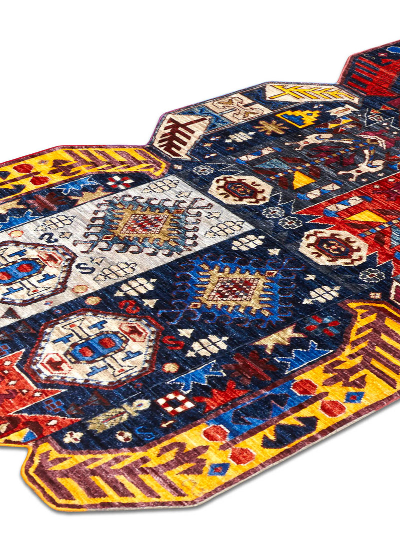 Tapete Multishape Feito à Mão Luxury | Tamanho: 122 × 183 cm