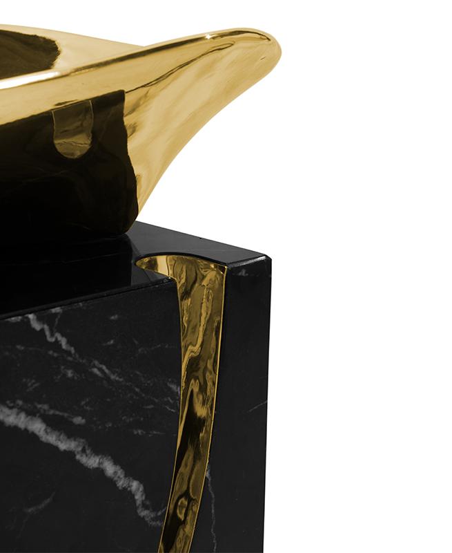 Lavatório de coluna design estilhaçado