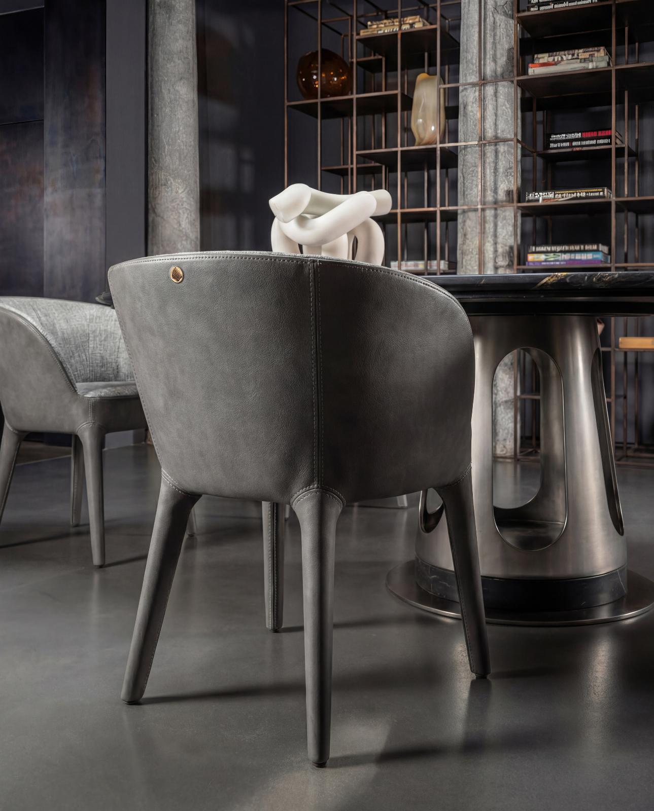 Mesa de Jantar Aura com Tampo em Mármore