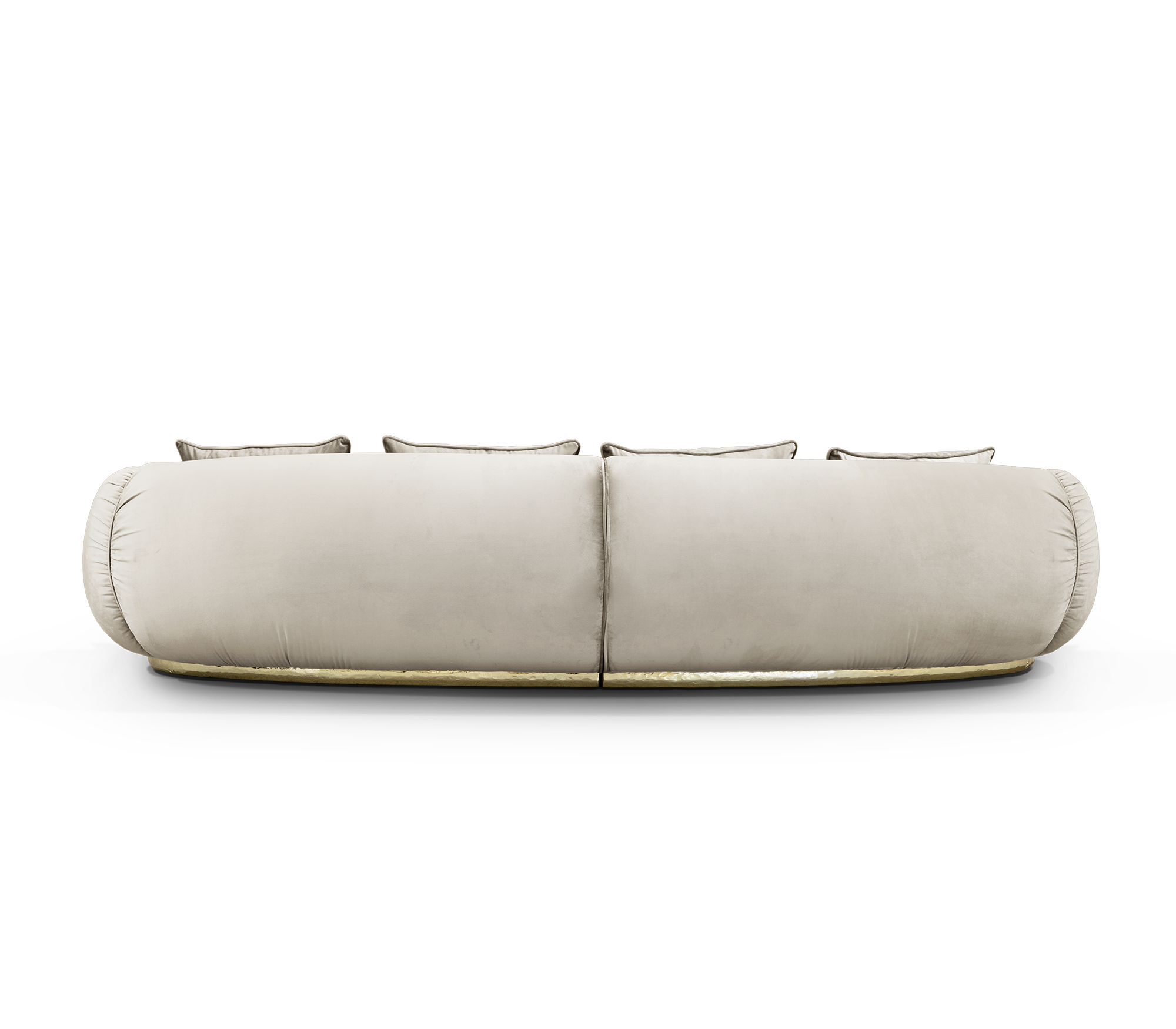 Sofá Curvo Luxe Creme Solara