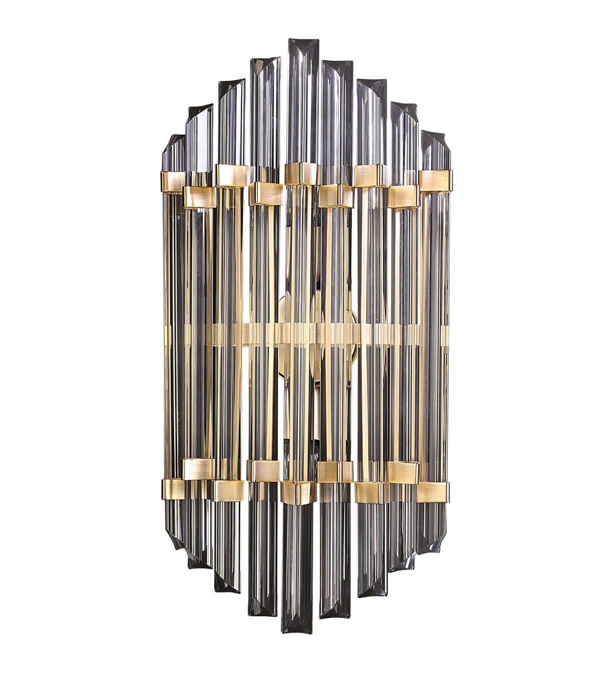 Aplique de Parede Art Déco em Cristal