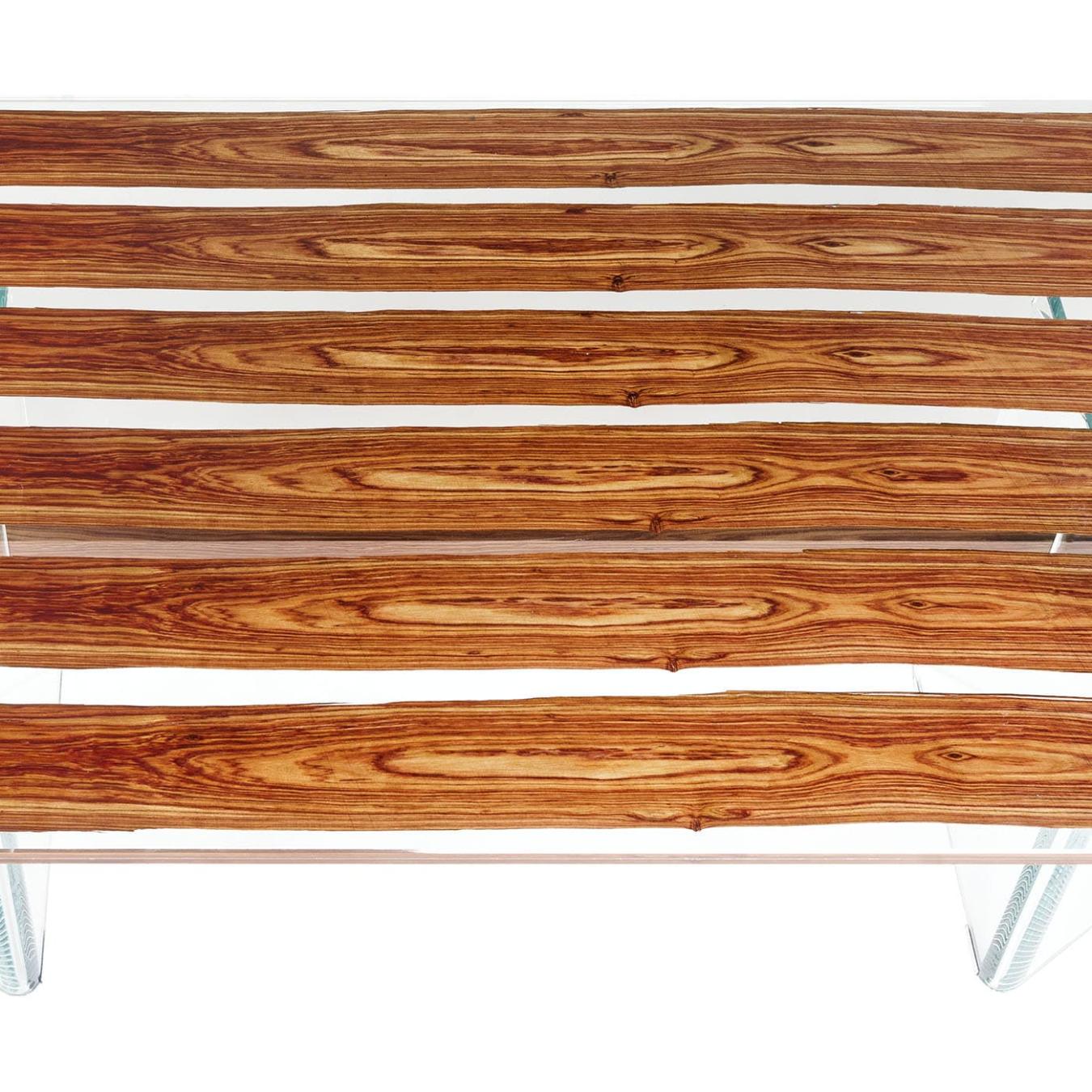 Mesa de Jantar Parigi em Madeira e Vidro