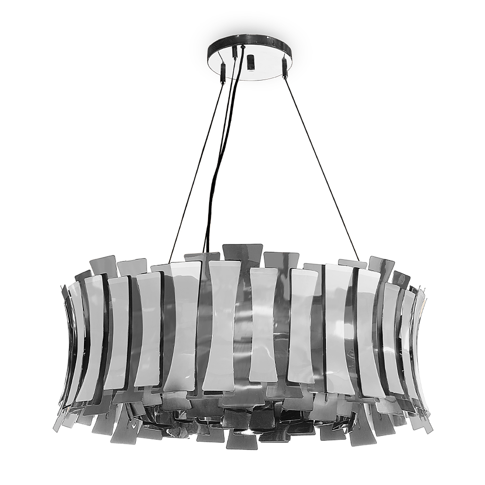 Candeeiro suspenso redondo elegante