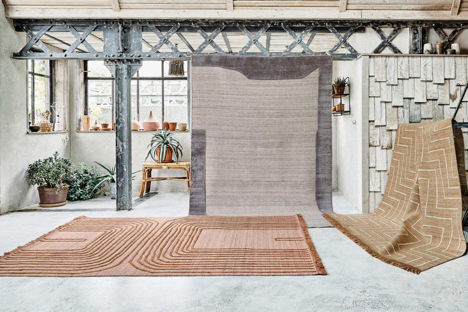 Tapete Flow 1 Misty Rose Tecido Plano | Tamanho: 200 × 300 cm