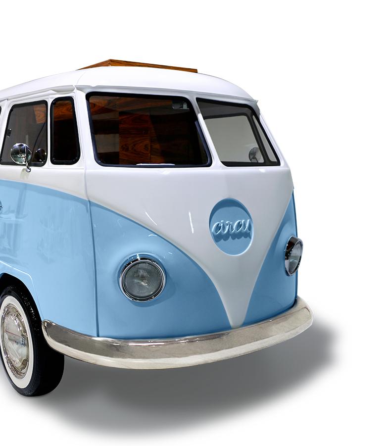 Conjunto de quarto caravana do viajante azul